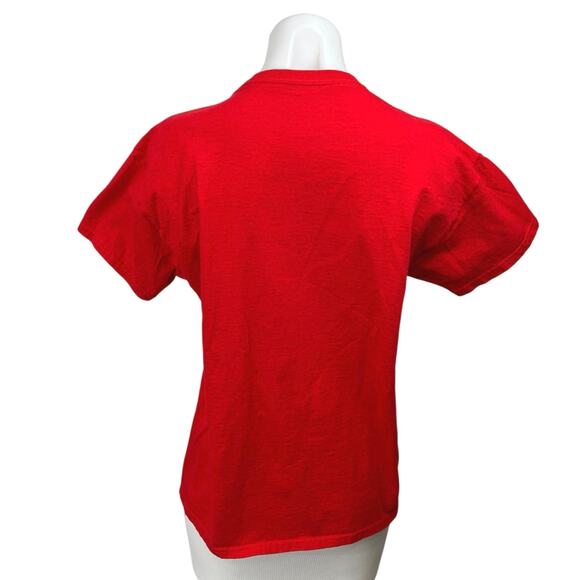 Disney Red Best Day Ever Minnie Mouse Graphic Short Sleeve Tee T-Shirt Top XL - Picture 3 of 4